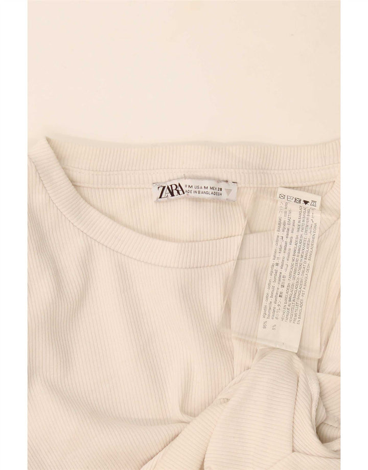 Zara Body para mujer UK 12 Medium Off White Algodón