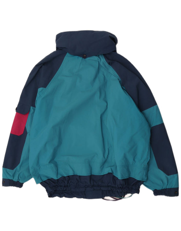No Limits Chaqueta de esquí anorak con capucha para hombre UK 40 Large Blue Colourblock