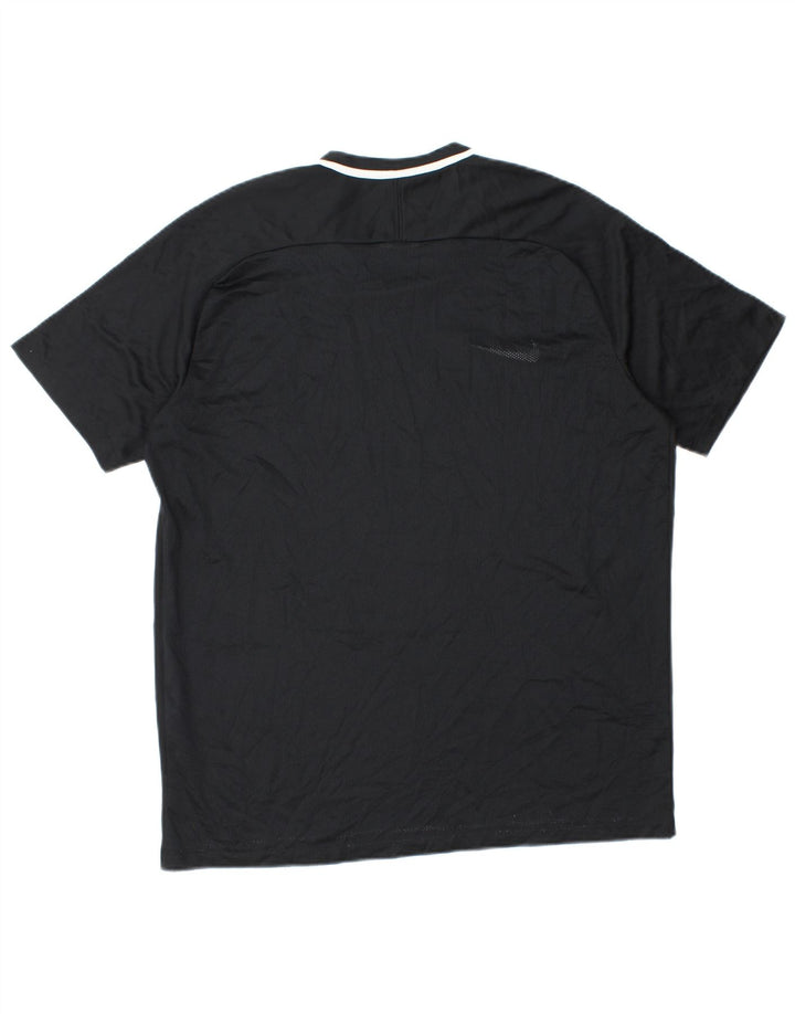 Nike Camiseta Dri Fit para Hombre Top XL Negro Colorblock