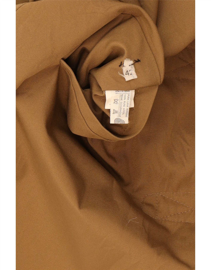 Abrigo reversible vintage para mujer IT 42 Algodón beige medio