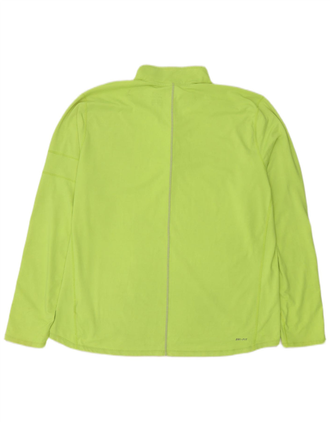 Nike Dri Fit - Chándal con cremallera y cuello para hombre, talla 2XL, poliéster verde