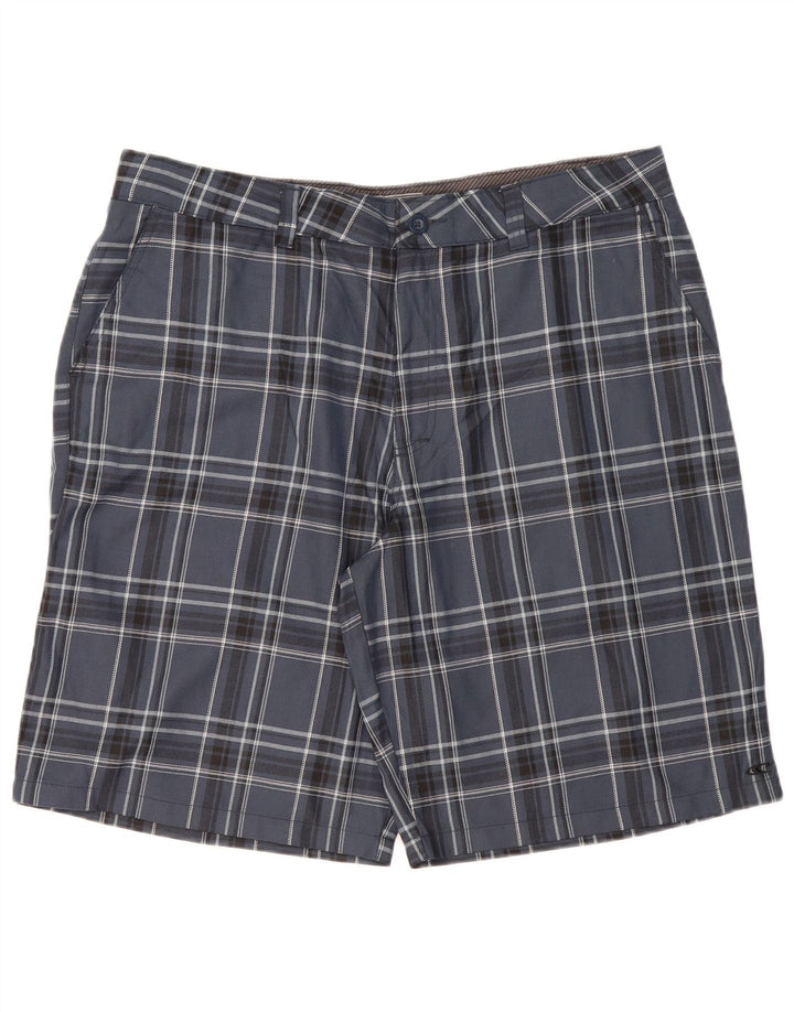O'Neill Pantalones cortos chinos para hombre W40 XL Poliéster a cuadros azul marino
