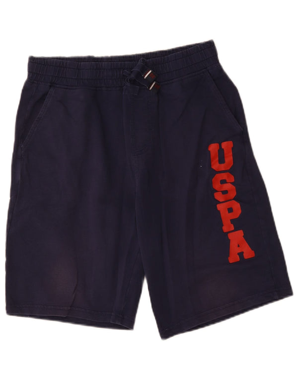 Asociación de Polo de EE. UU. Shorts deportivos con estampado gráfico para hombre Algodón azul marino pequeño