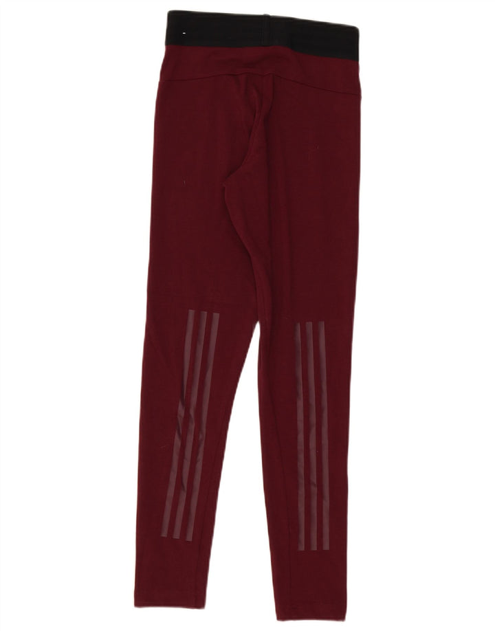 Adidas Leggings para mujer Reino Unido 4/6 XS Borgoña Algodón