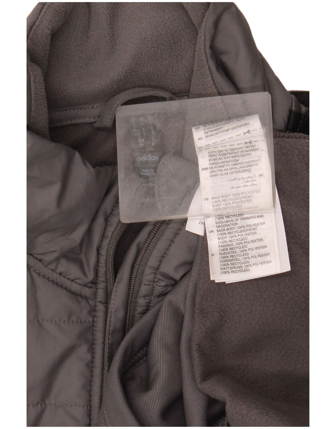 ADIDAS Hombre Aeroready Zip Neck Sudadera Jumper Pequeño Gris Poliéster