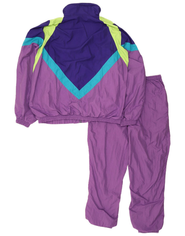 Chándal completo vintage para hombre de corte holgado IT 50 Medium Purple Colourblock