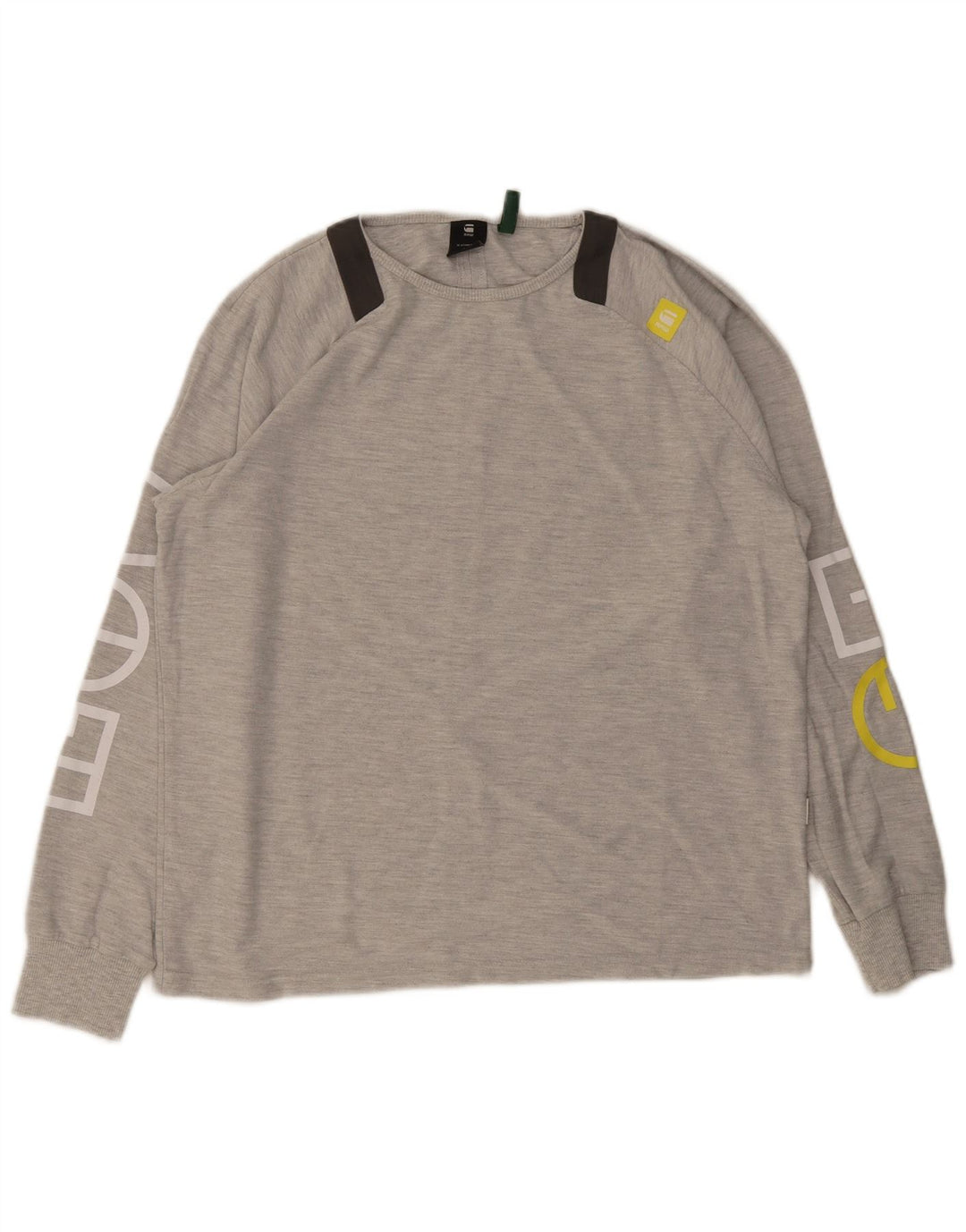 G-Star Hombre Graphic Top Manga Larga XL Algodón Gris