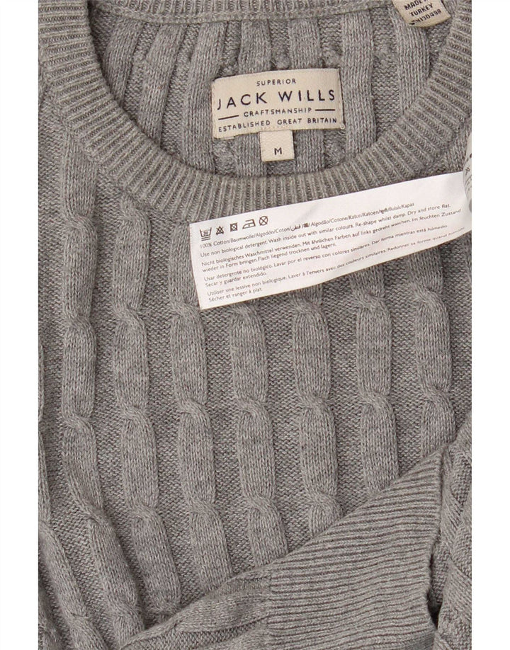 Jack Wills Jersey De Cuello Redondo Para Hombre De Algodón Gris Medio