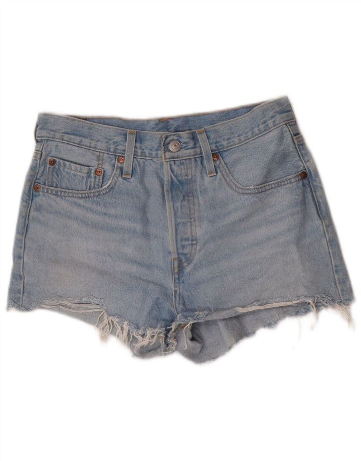 Levi's Mujer 501 Shorts De Mezclilla W27 Small Azul Algodón