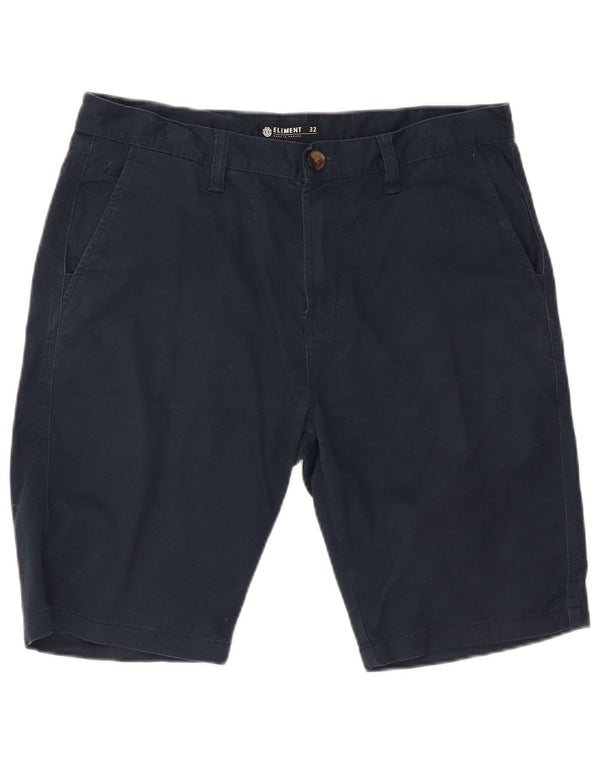 Pantalones cortos chinos Element para hombre W32 Algodón azul marino mediano