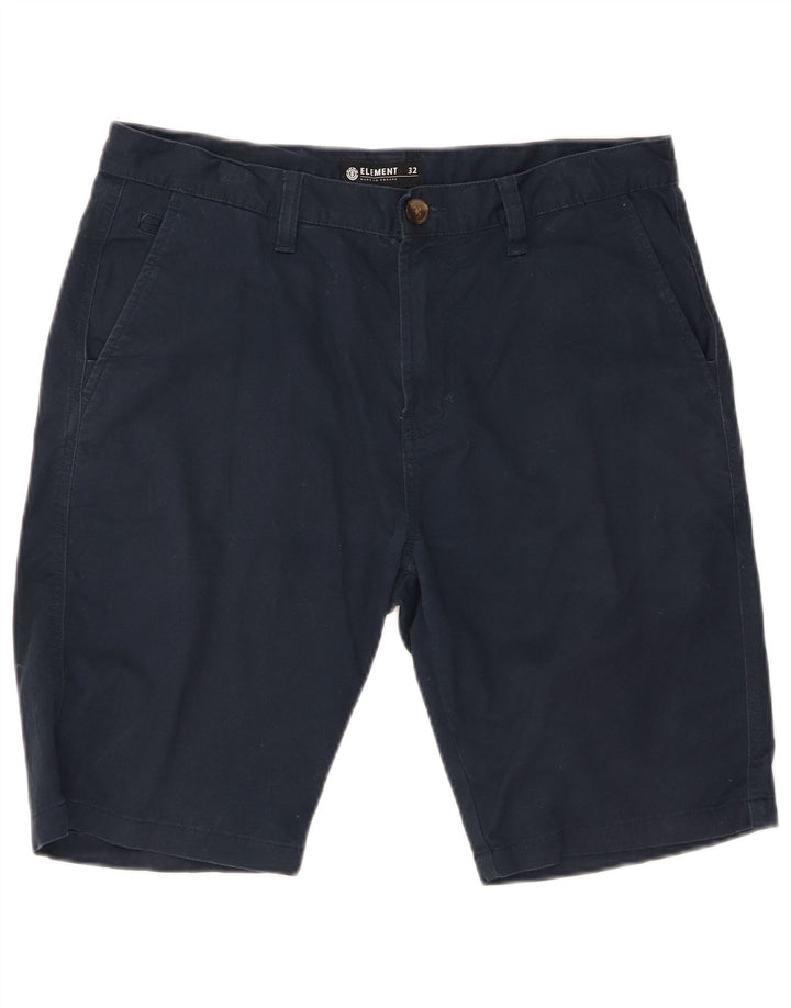 Pantalones cortos chinos Element para hombre W32 Algodón azul marino mediano