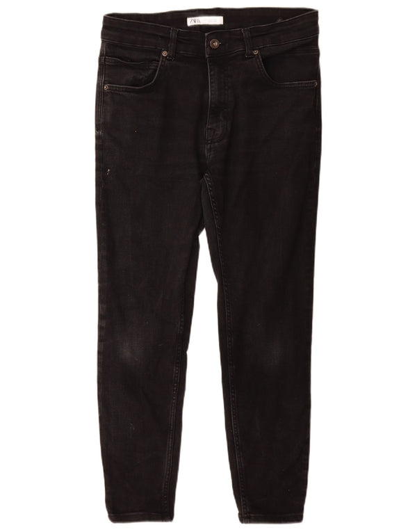 Zara Jeans ajustados para hombre EU 42 Large W32 L27 Algodón negro