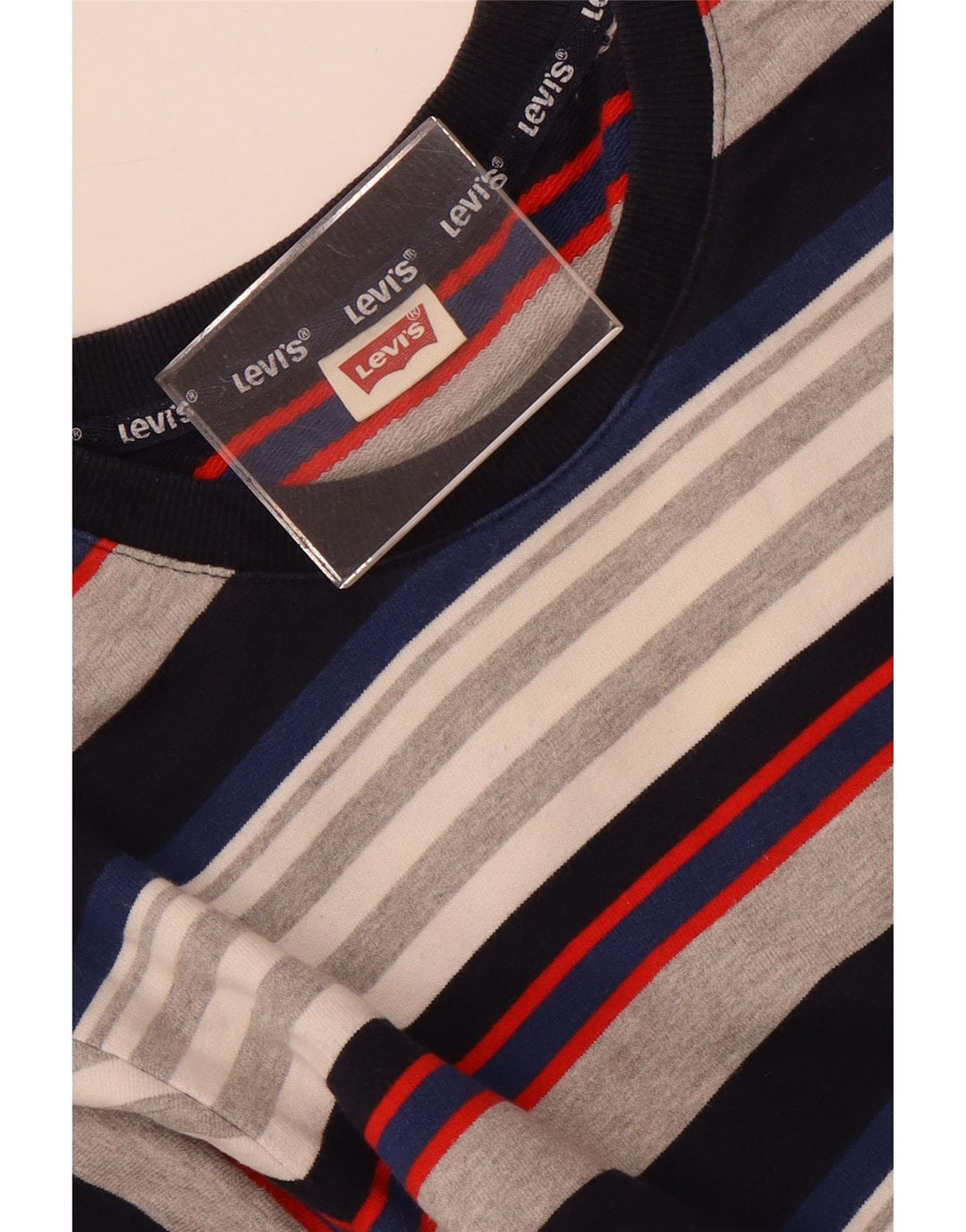 Levi's Hombre Sudadera Jumper Small Multicolor Rayas