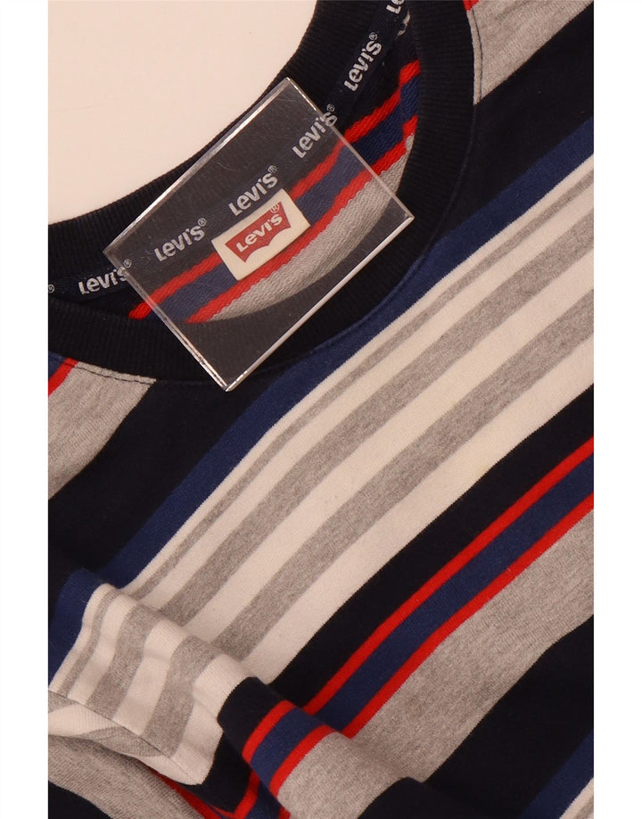 Levi's Hombre Sudadera Jumper Small Multicolor Rayas