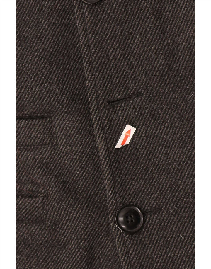 Superdry Chaquetón para hombre, talla 40, lana gris grande