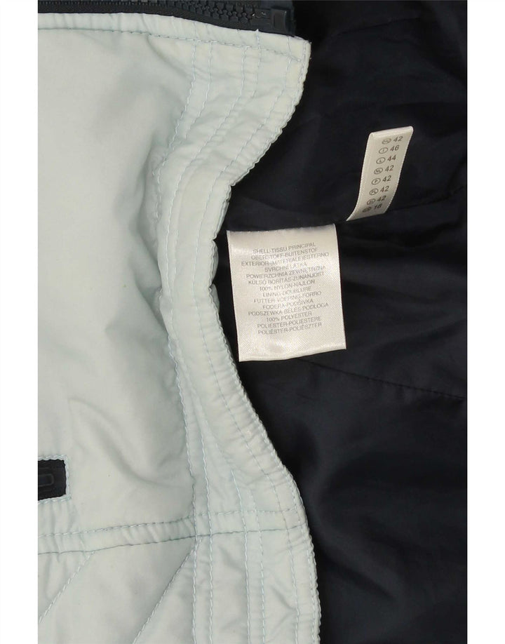 CLOCK HOUSE Chaqueta acolchada para mujer UK 46 Grande Azul Colorblock Poliéster