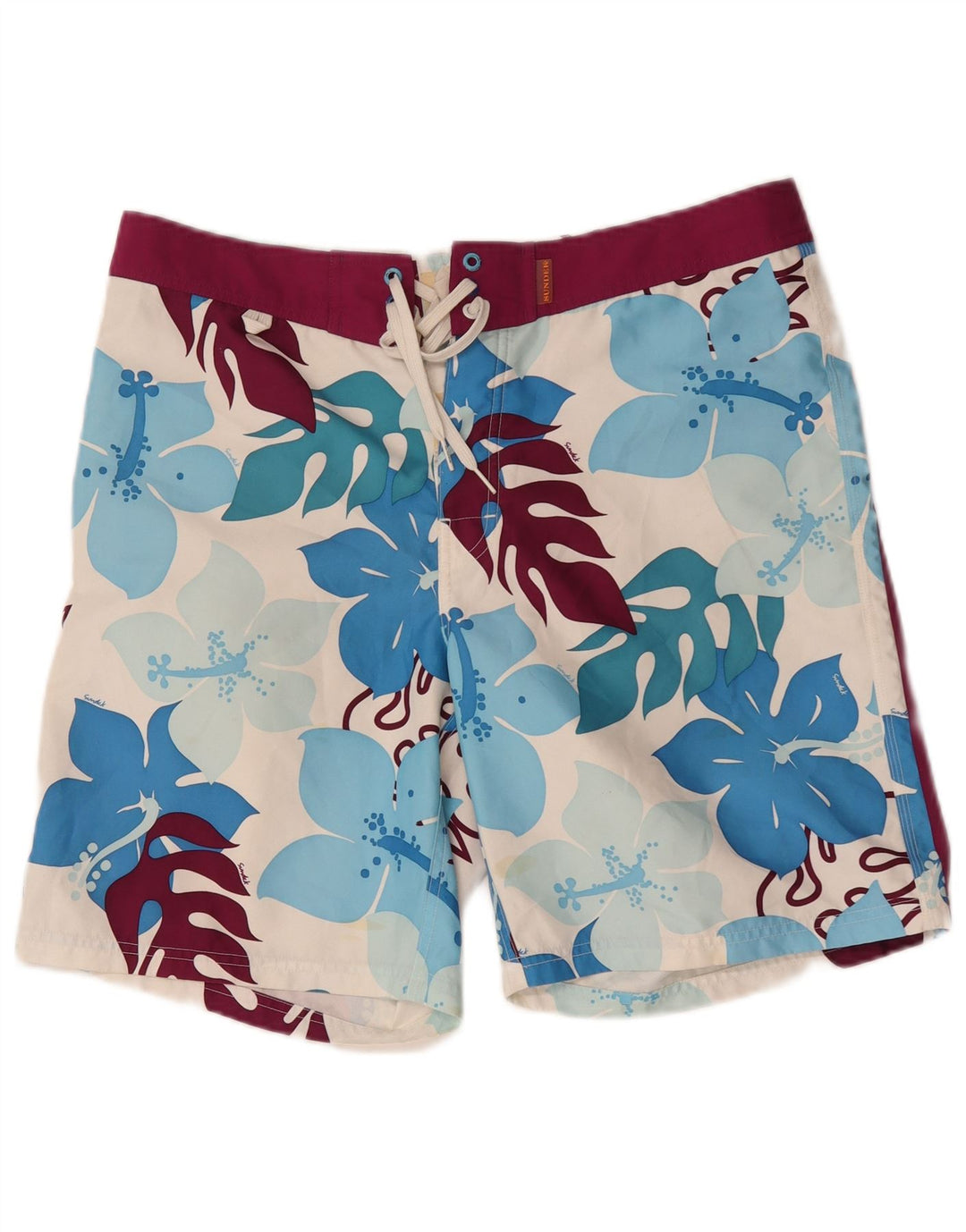 Sundek Bañador Hombre Poliéster Floral Blanco Grande