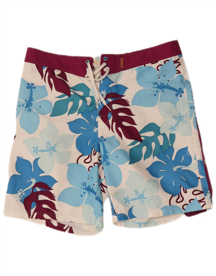 Sundek Bañador Hombre Poliéster Floral Blanco Grande