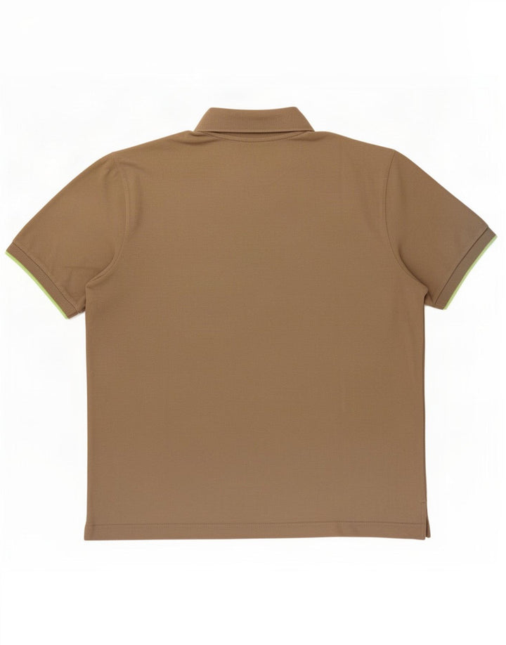 Kappa Polo Hombre Grande Caqui Algodón