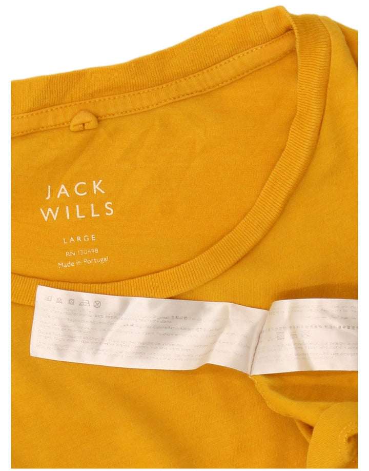 Jack Wills - Camiseta para hombre, talla grande, algodón amarillo
