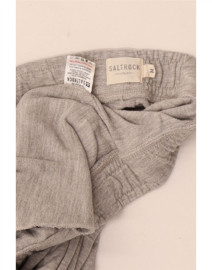 Pantalones cortos deportivos Saltrock para hombre de algodón gris medio