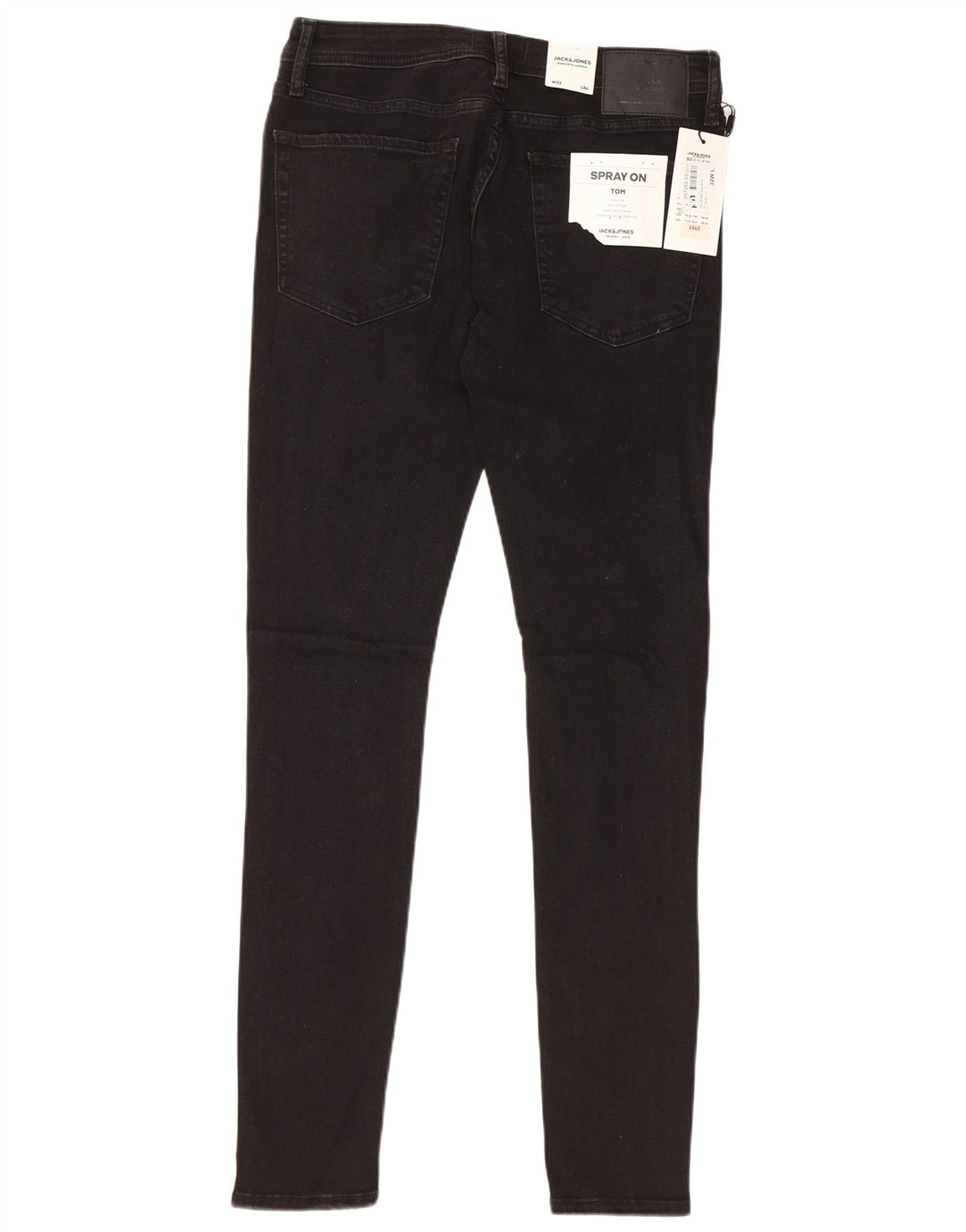 JACK & JONES Vaqueros ajustados Tom para hombre W32 L34 Algodón negro