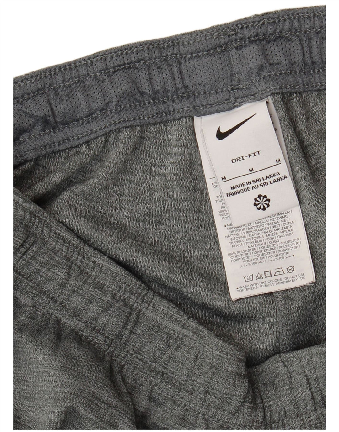 NIKE Hombre Dri Fit Chándal Pantalón Gris Medio Poliéster