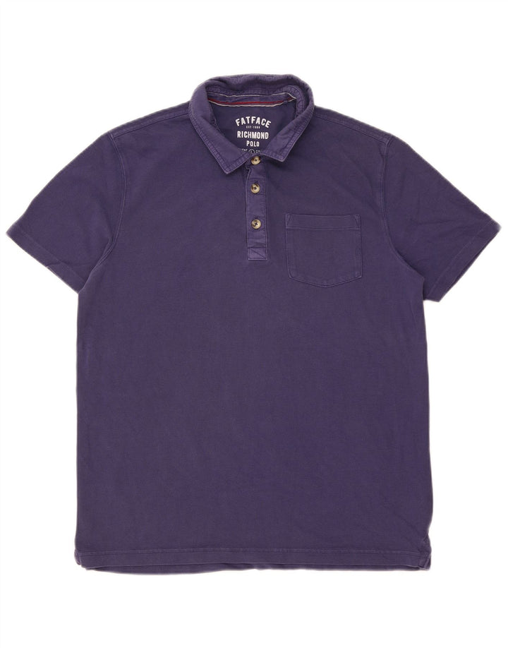 FAT FACE Polo para hombre de algodón morado grande