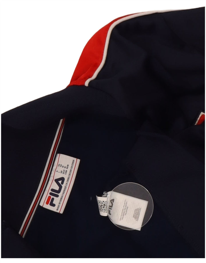 Fila Mens Graphic Chándal Top Chaqueta Medium Azul Marino Colorblock