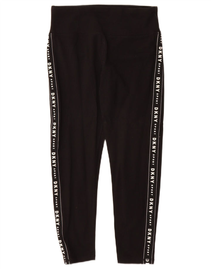 Dkny Leggings cortos gráficos para mujer Reino Unido 8 Pequeño Algodón negro