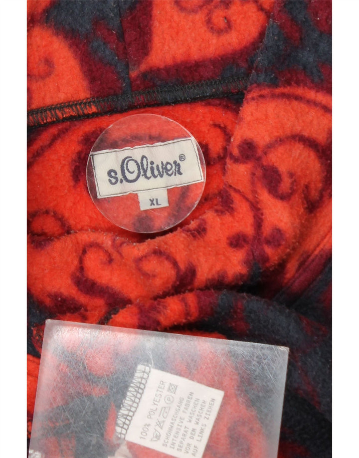 S.Oliver Jersey Polar Hombre XL Poliéster Floral Azul Marino