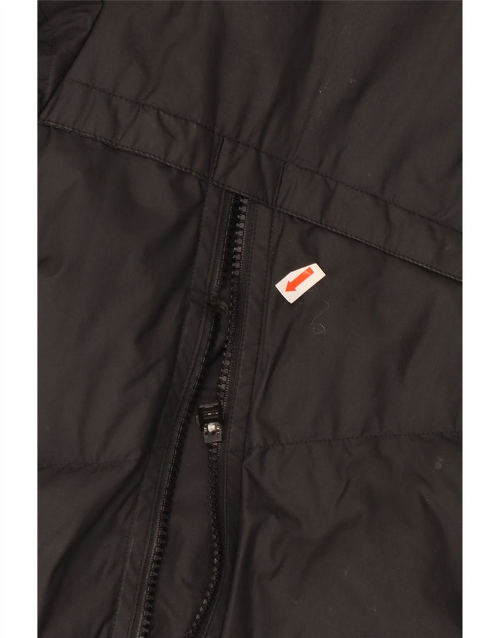 Nike - Chaqueta acolchada con capucha para hombre, talla 40, poliéster negro grande