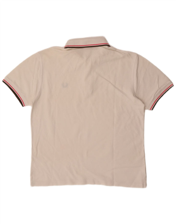 Polo Fred Perry Hombre Blanco Mediano