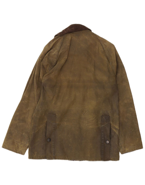 Barbour Mens Bedale Chaqueta de algodón encerado Reino Unido 34 XS Caqui