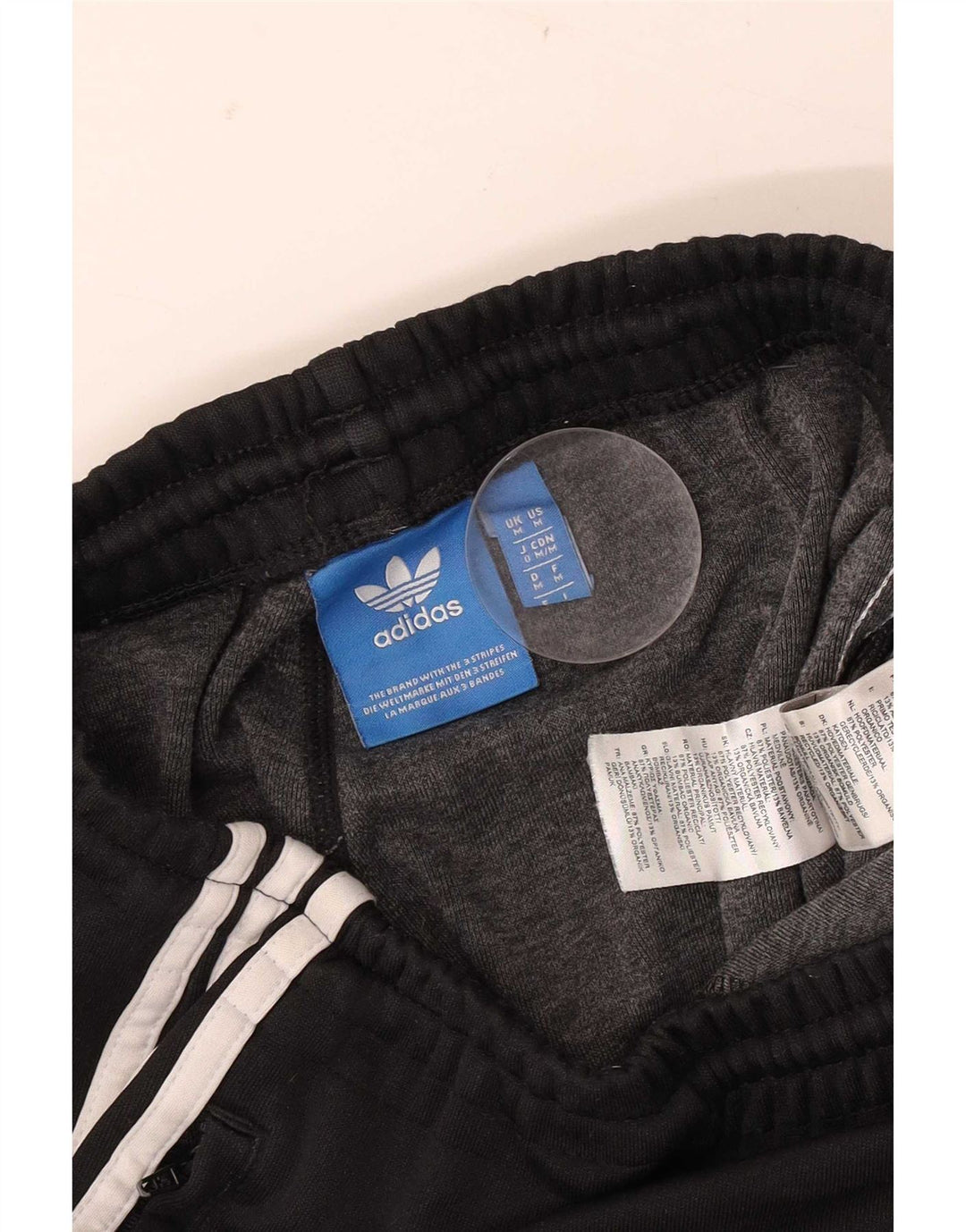 Adidas Hombre Pantalones De Chándal Joggers Medium Negro Poliéster