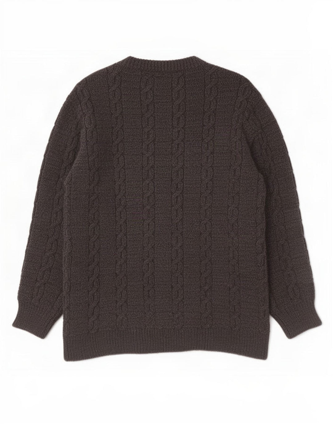 Dunnes Stores - Jersey para hombre con cuello barco, lana gris grande