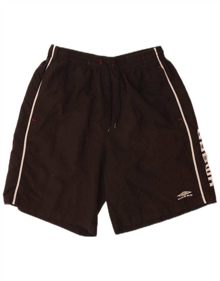 UMBRO Bañador con estampado gráfico para hombre, talla grande, negro