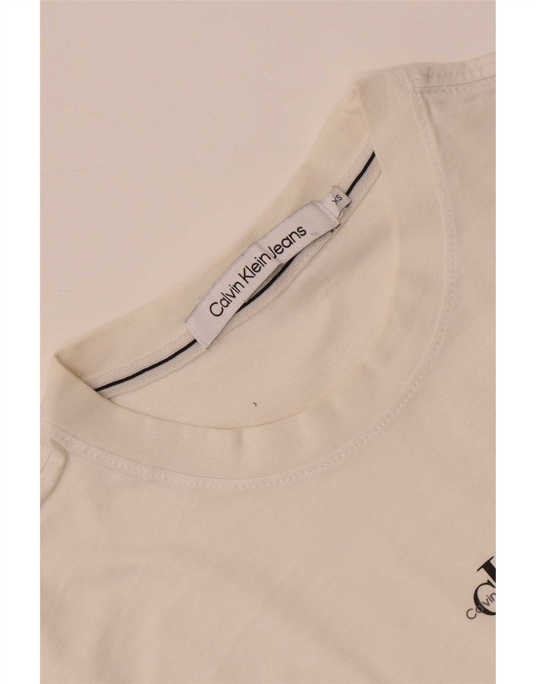 Camiseta Calvin Klein Jeans Hombre Top XS Blanco