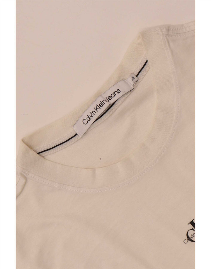 Camiseta Calvin Klein Jeans Hombre Top XS Blanco