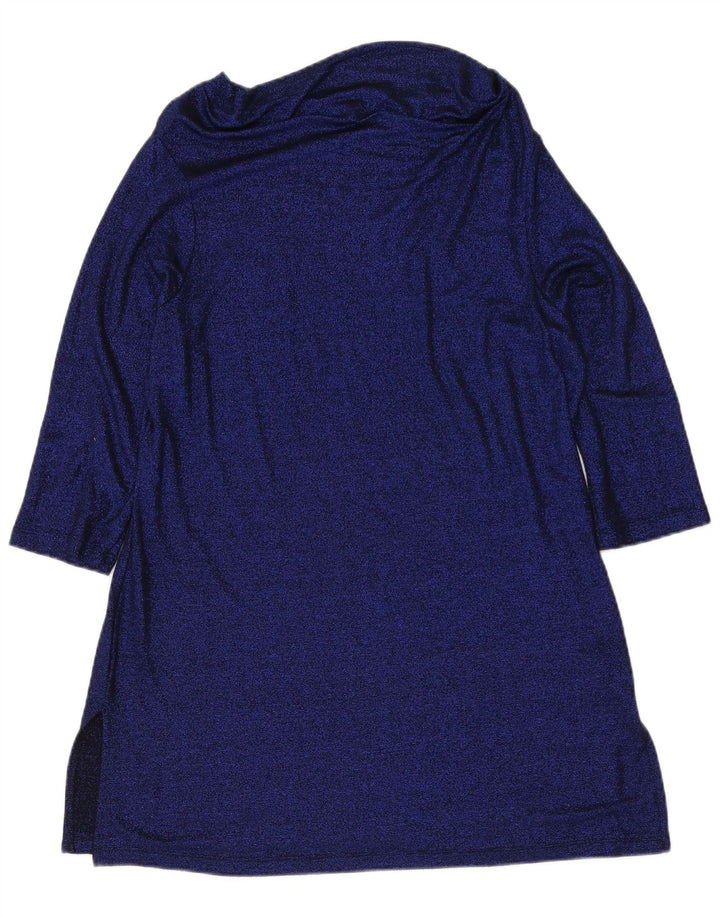 Marks & Spencer Top largo para mujer manga 3/4 UK 46 Viscosa azul grande