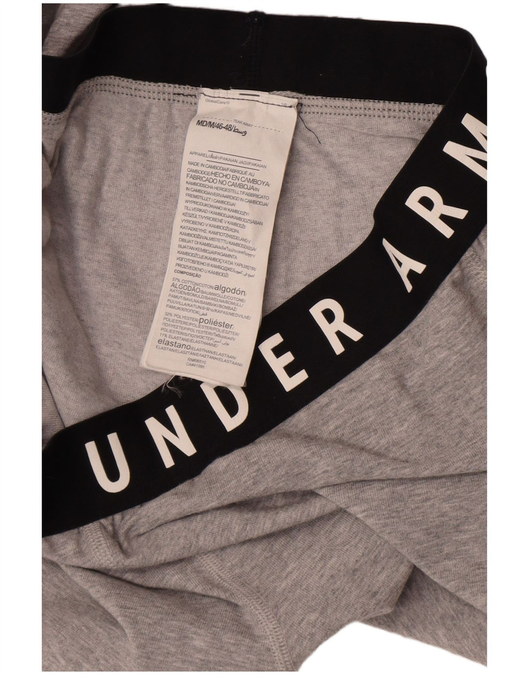 Under Armour Leggings gráficos para mujer Reino Unido 44 Algodón gris medio con bloques de color