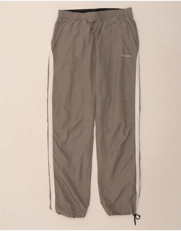 Champion Pantalones De Chándal Para Hombre Grande Gris Colorblock Poliéster