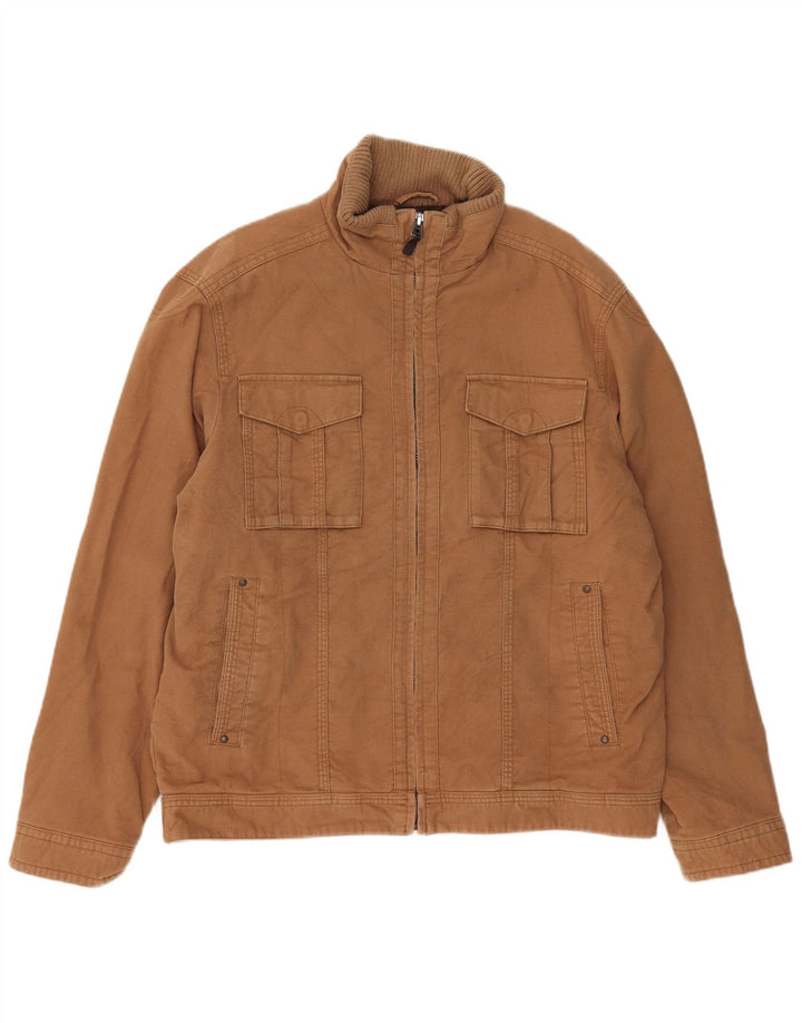 Marks & Spencer Chaqueta utilitaria azul Harbor para hombre Reino Unido 40 Grande Algodón marrón