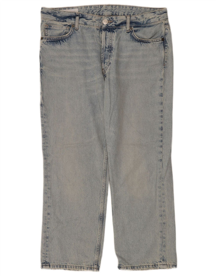 ZARA Vaqueros Rectos Mujer EU 40 Medium W30 L28 Azul Algodón
