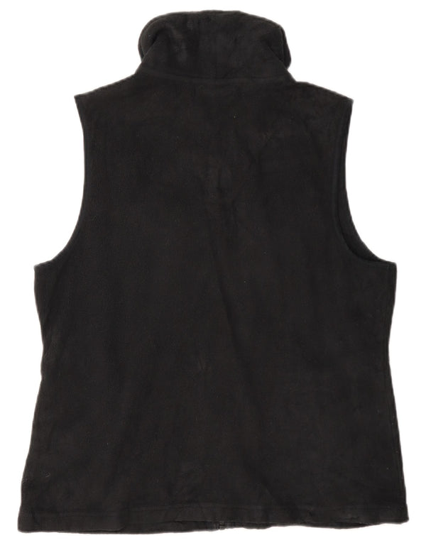 Chaps Womens Fleece Gilet UK 14 Medium Black