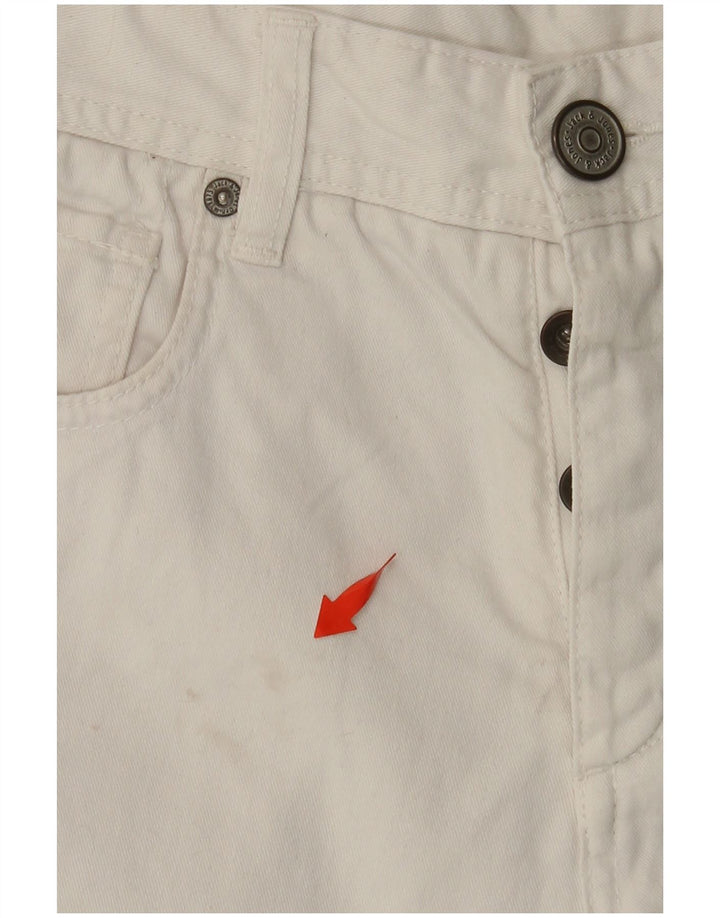 JACK & JONES Shorts vaqueros para hombre W30 Medium White Cotton