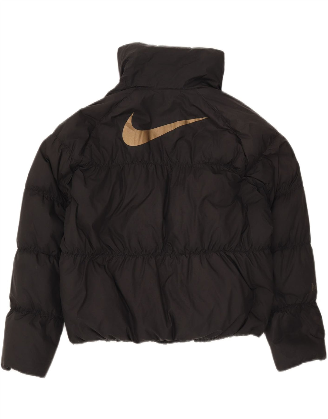 Nike Chaqueta acolchada con gráfico extragrande para mujer UK 6 XS Poliéster negro