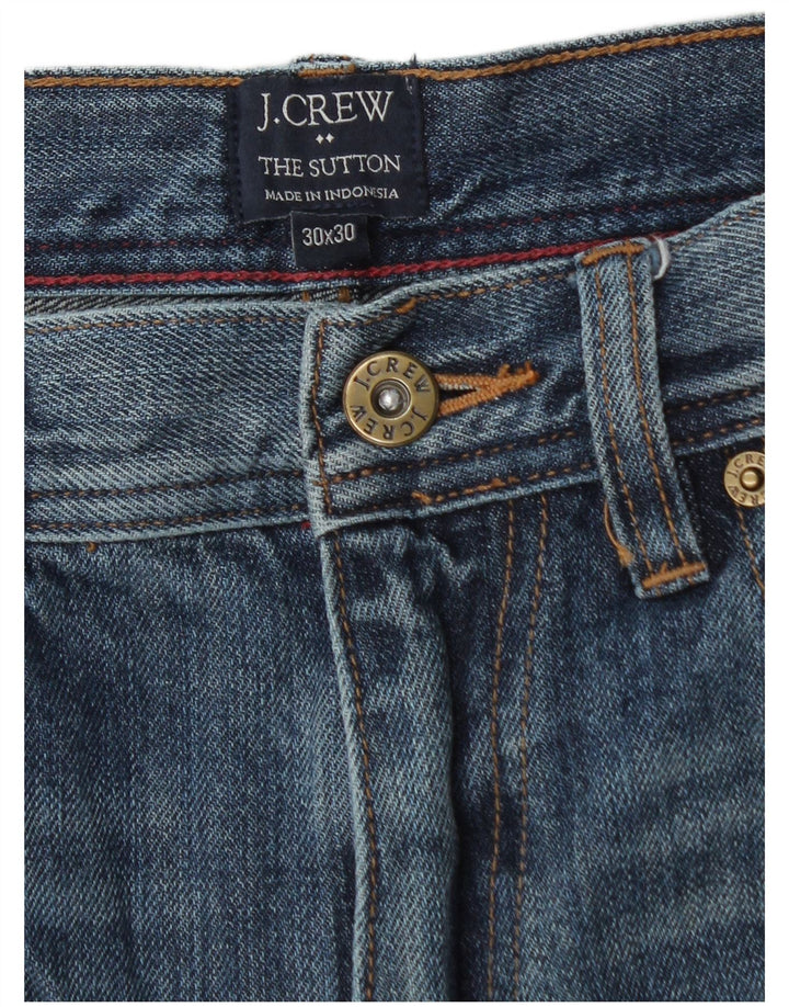 J. CREW Vaqueros rectos The Sutton para hombre W30 L30 Algodón azul