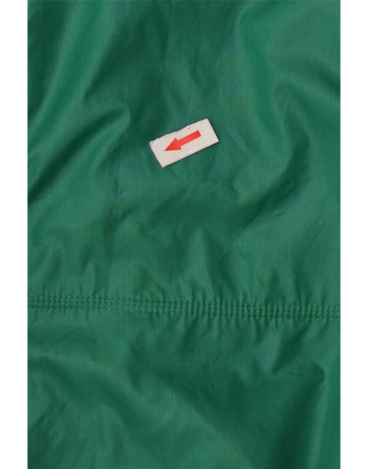 Vintage hombres chándal top chaqueta medio verde
