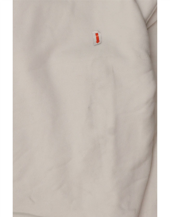 LEVI'S Jersey con capucha extragrande para mujer Reino Unido 14 Algodón blanco mediano